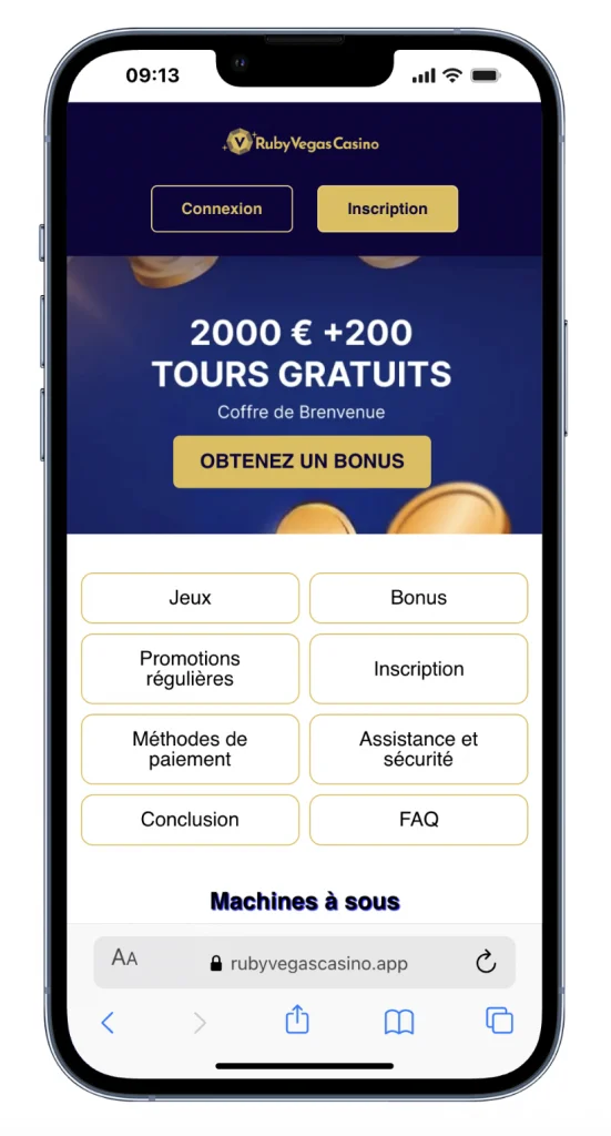 ruby vegas application